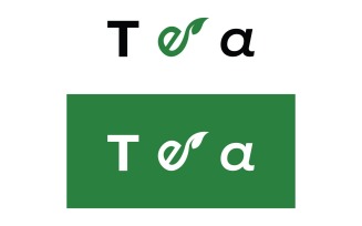 Green tea logo drink health 2