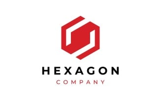 Hexagon box cube logo and vector 4