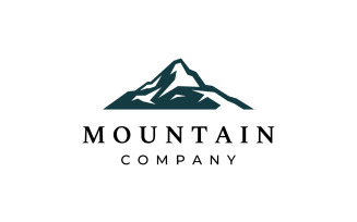 Logo Mountain vintage icon vector 1