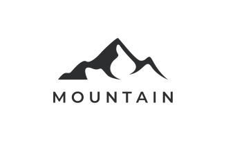 Logo Mountain vintage icon vector 3