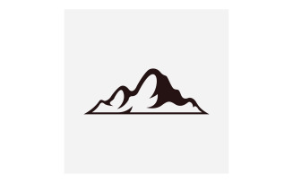 Logo Mountain vintage icon vector 4
