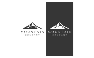 Logo Mountain vintage icon vector 5