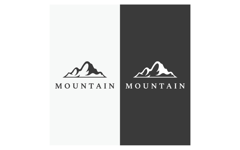 Logo Mountain vintage icon vector 8 Logo Template
