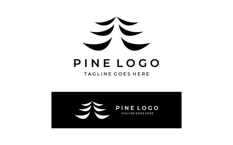 Pine forrest tree logo vector 21 Logo Template