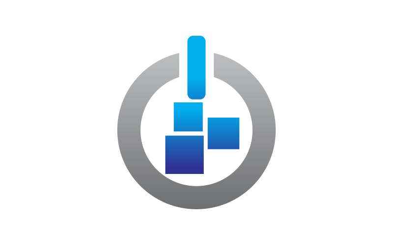 app power button Logo design Logo Template