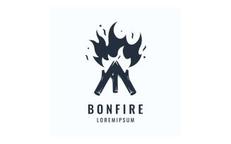 Campfire bonfire logo fire logo 2