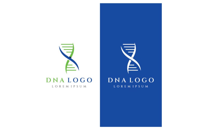 Dna medical health logo vector 11 Logo Template