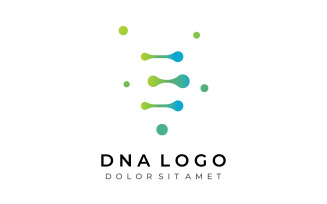 Dna medical health logo vector 14