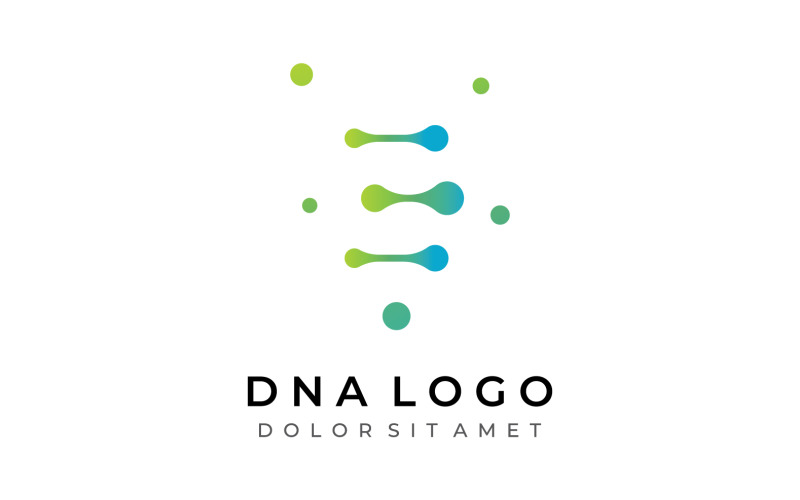Dna medical health logo vector 14 Logo Template
