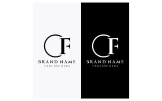 F letter initial company name business slogan 12