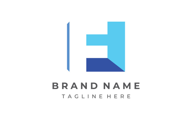 F letter initial company name business slogan 17 Logo Template
