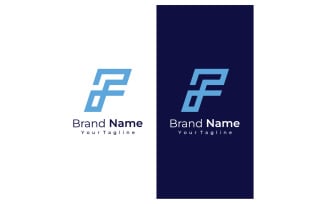 F letter initial company name business slogan 4