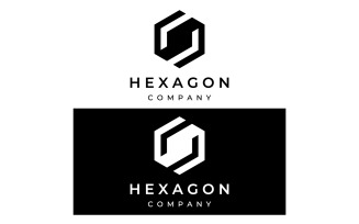 Hexagon box cube logo and vector 10