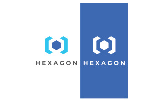 Hexagon box cube logo and vector 9