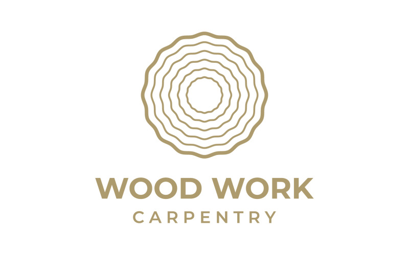 Wooden furniture work logo vector 8 Logo Template