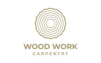 Wooden furniture work logo vector 8