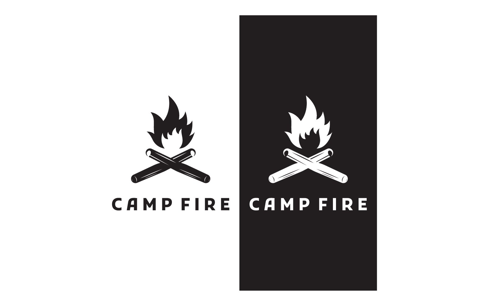 Template #307907 Campfire Sign Webdesign Template - Logo template Preview