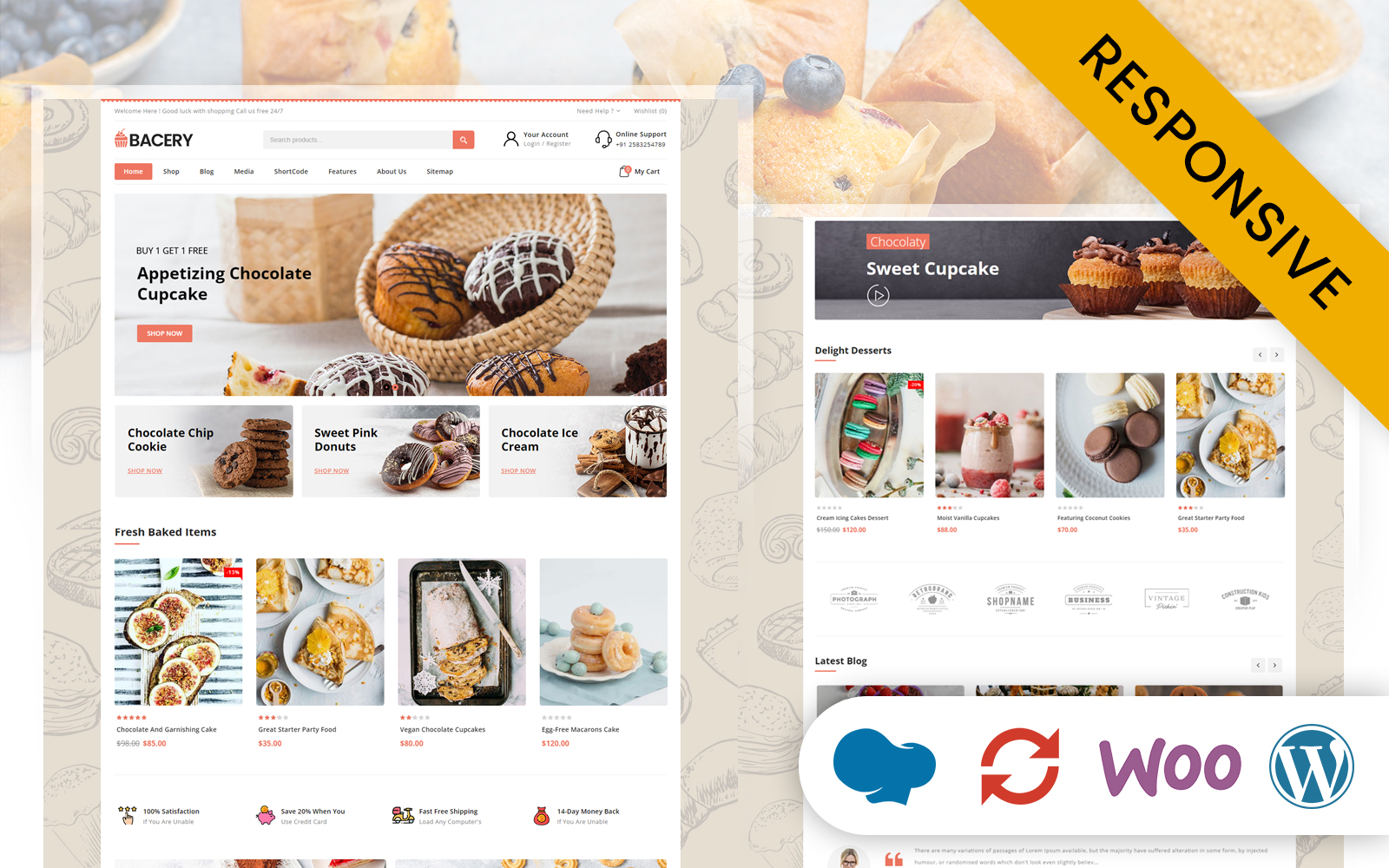 Template #307998 Bakery Cake Webdesign Template - Logo template Preview