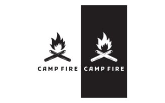 Campfire bonfire logo fire logo 10