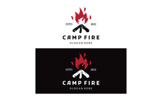 Campfire bonfire logo fire logo 11