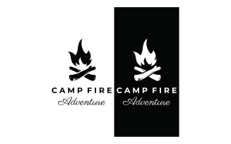Campfire bonfire logo fire logo 12