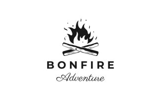 Campfire bonfire logo fire logo 3