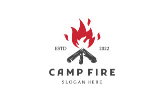 Campfire bonfire logo fire logo 5
