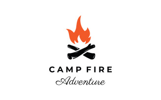 Campfire bonfire logo fire logo 6