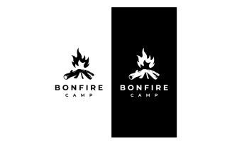 Campfire bonfire logo fire logo 7