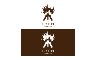 Campfire bonfire logo fire logo 8