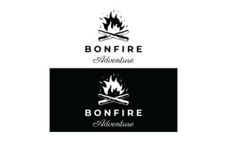 Campfire bonfire logo fire logo 9