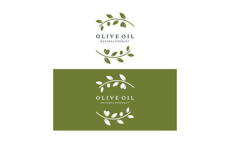 Olive oil tree logo vector 12 Logo Template