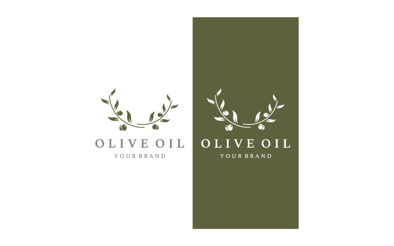 Olive oil tree logo vector 14 Logo Template