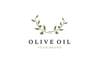 Olive oil tree logo vector 7