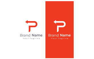 P initial letter logo and symbol vector 15
