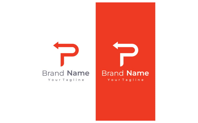 P initial letter logo and symbol vector 15 Logo Template