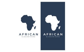 African map symbol logo vector 10
