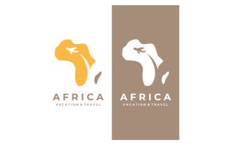 African map symbol logo vector 12