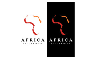 African map symbol logo vector 13