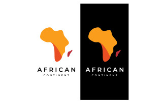 African map symbol logo vector 15