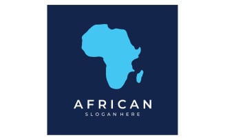 African map symbol logo vector 2