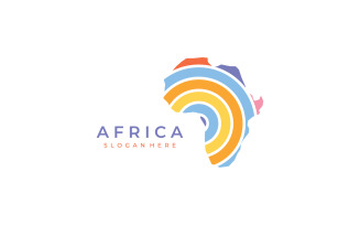 African map symbol logo vector 3