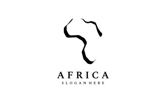 African map symbol logo vector 5