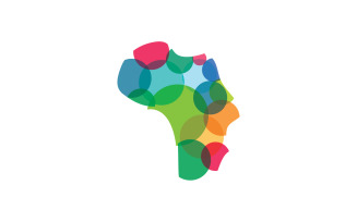African map symbol logo vector 8