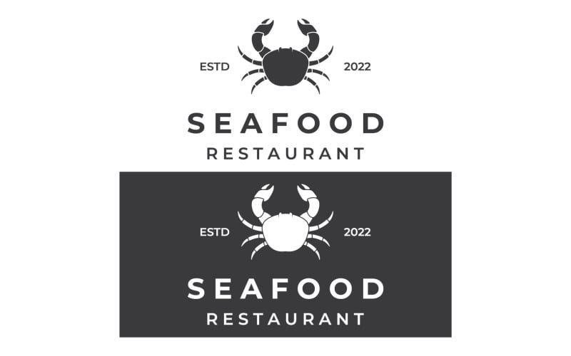 Seafood crab food fresh logo 10 Logo Template