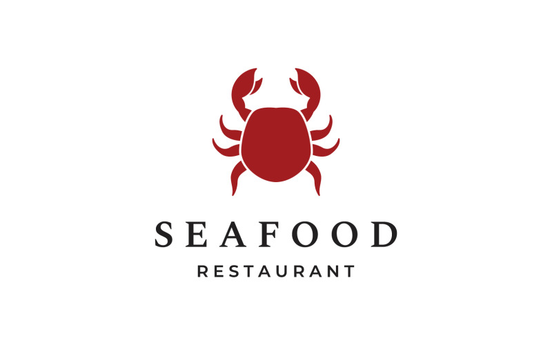 Seafood crab food fresh logo 1 Logo Template
