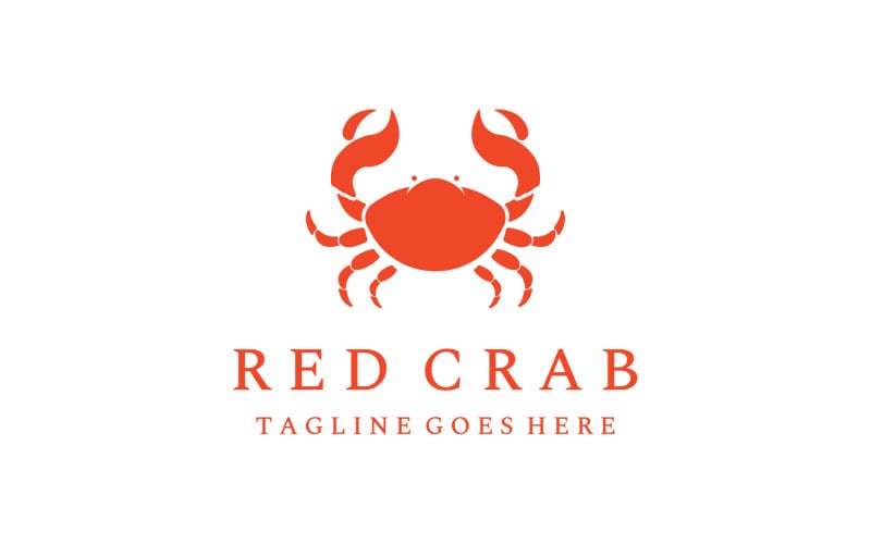 Seafood crab food fresh logo 6 Logo Template