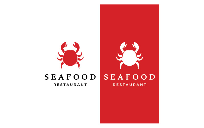 Seafood crab food fresh logo 7 Logo Template