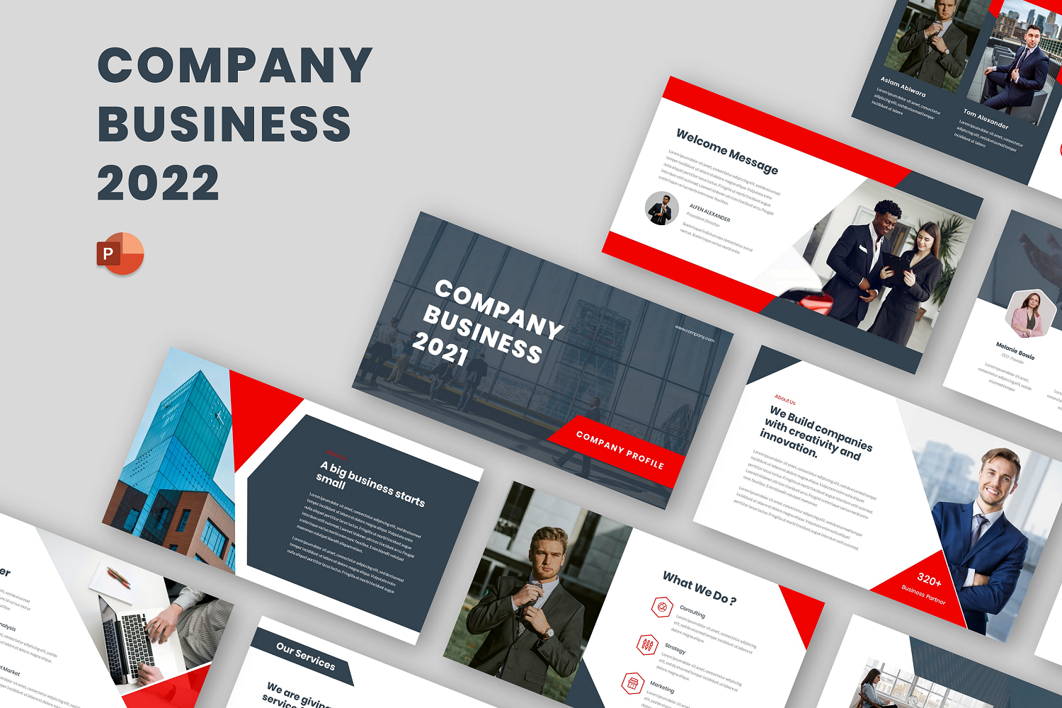Company Business & Company Profile PowerPoint Template