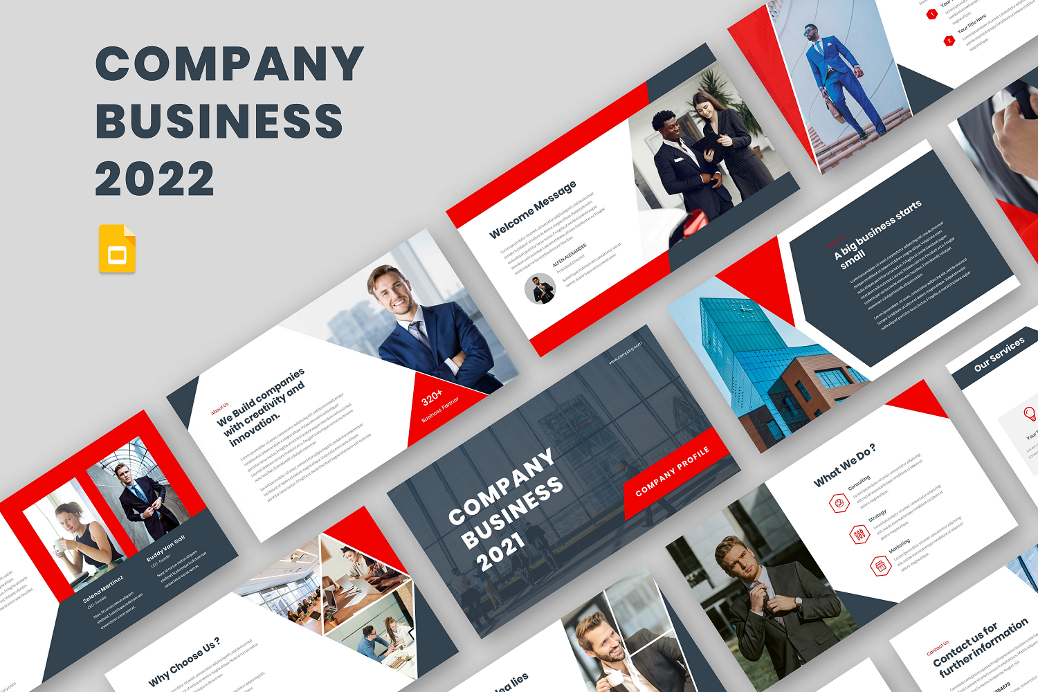 Company Business & Company Profile Google Slide  Template